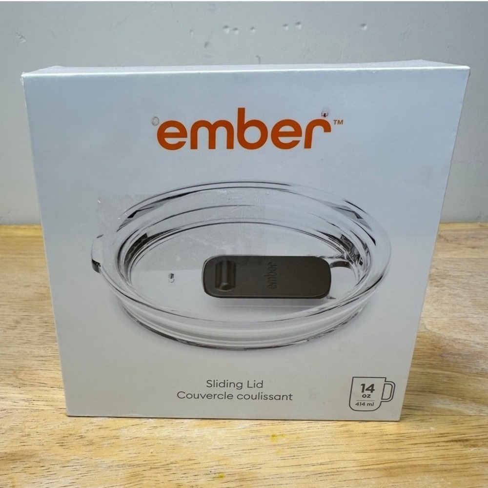 Ember 1st & 2nd Generation 14 oz Mugs Replacement Sliding Lid Clear Splash Proof